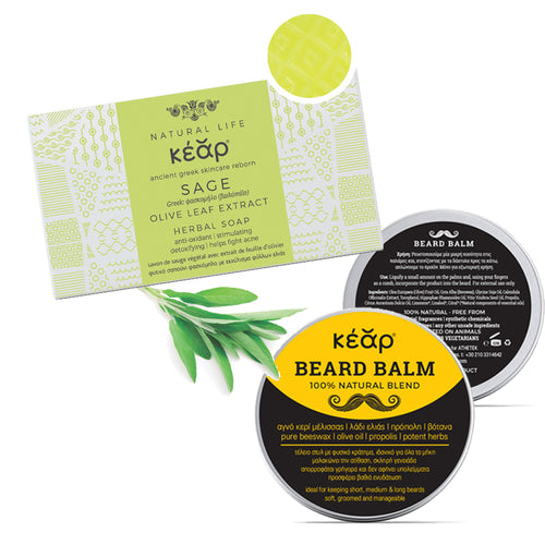 Kear Tame & Refresh: Beard Balm & Herbal Soap Set